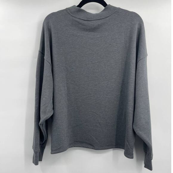 Old Navy Gray Relaxed Fit Long Sleeve Sweatshirt Sweater Pocket XL Tall NEW - Picture 3 of 10